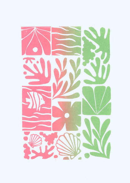 Summervibes (roos-groen)