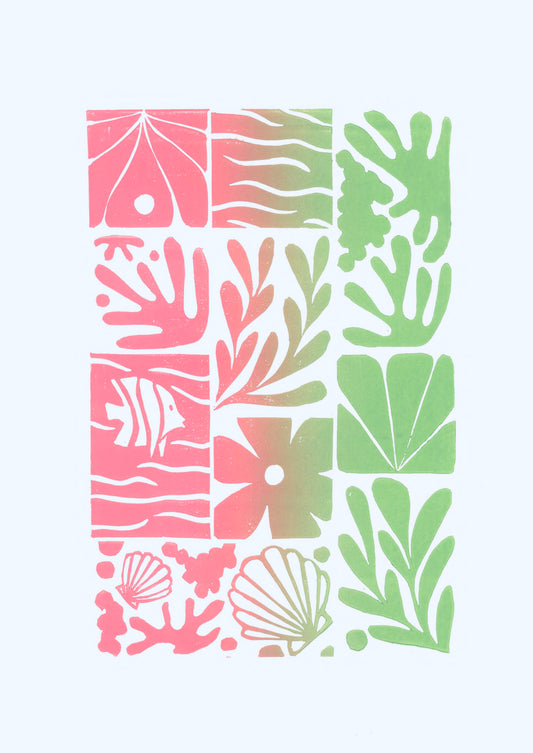 Summervibes (roos-groen)